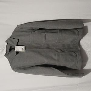 Regular Fit Felted Shirt Jacket